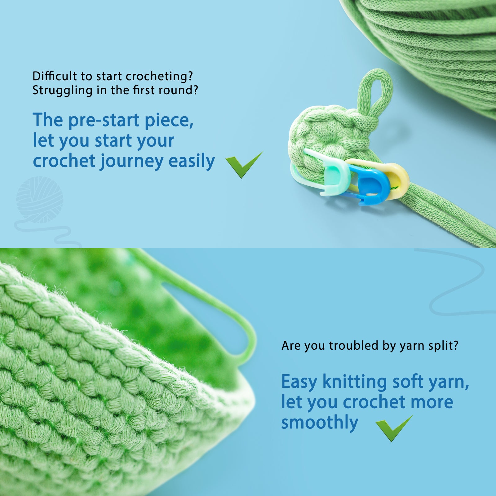 Complete Crochet Kit for Beginners: Starter Crochet Kit, Include Easy Crocheting Soft Yarn, Step-by-Step Video Tutorial, Accessories, Mystery Alien Style, Birthday, Holiday Gift for Adults, Teens